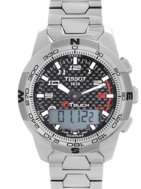 Tissot T-Touch Titanium Black Dial Quartz Mens Watch